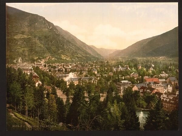 The hotels, Luchon, Pyrenees, France