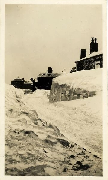 Houses in the Snow, Heath Hill, Shropshire