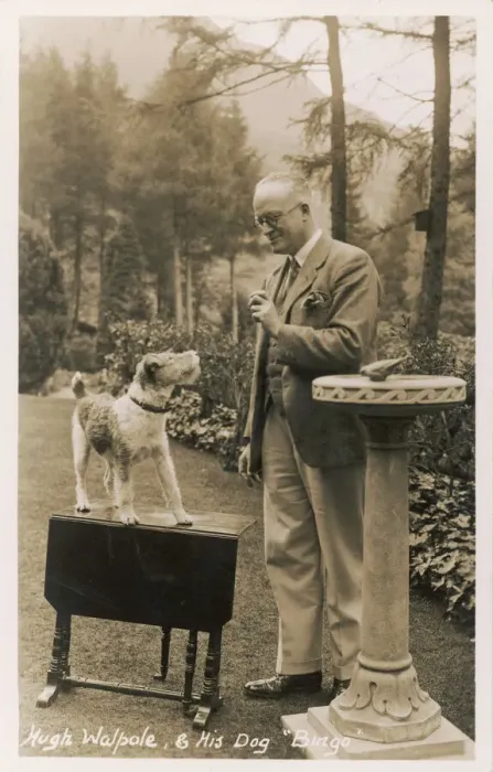 Framed Print : Hugh Walpole with Bingo Print Framed Print : Hugh Walpole with Bingo Print