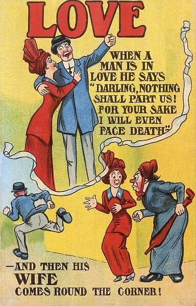 Humorous postcard - LOVE