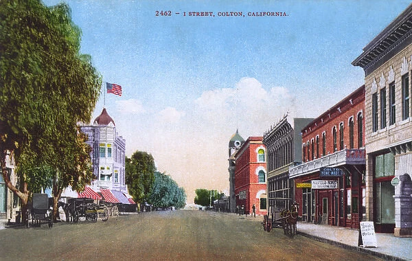 I Street, Colton, San Bernardino County, California, USA