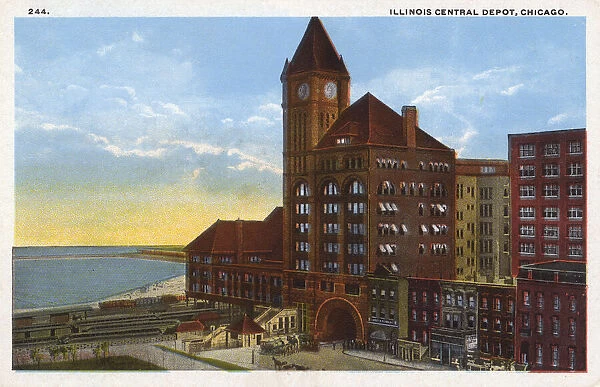 Illinois Central Railroad Depot, Chicago, Illinois, USA