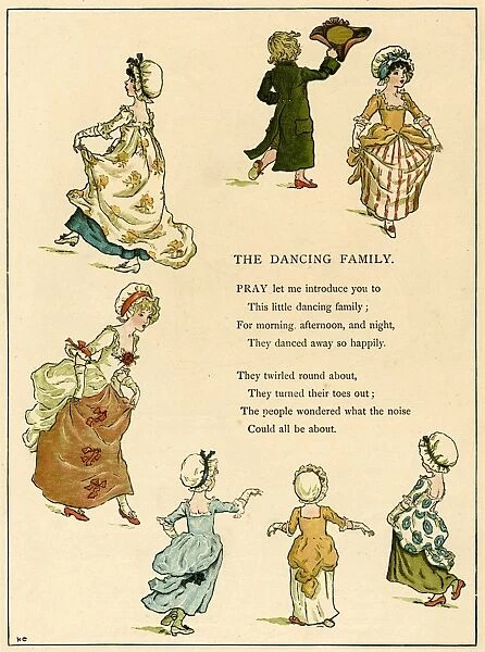 Illustration, The Dancing Family