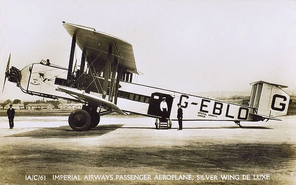 Imperial Airways Passenger Aeroplane - Silver Wing de luxe