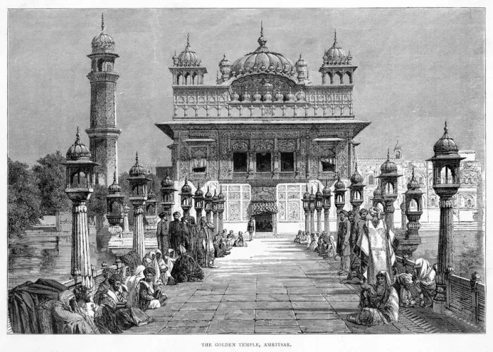 Framed Print : India Amritsar Print of Golden Temple Entrance Framed Print : India Amritsar Print of Golden Temple Entrance