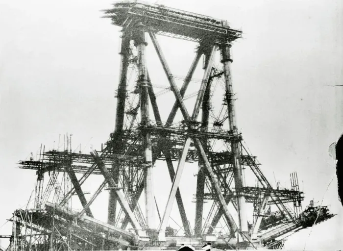 Framed Print : Forth Bridge Print, c. 1883 Framed Print : Forth Bridge Print, c. 1883