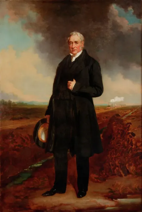 Framed Print : George Stephenson Print (1781-1848) - Engineer Framed Print : George Stephenson Print (1781-1848) - Engineer