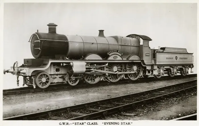 Framed Print : Locomotive no 4002 Evening Star 4-6-0 Print Framed Print : Locomotive no 4002 Evening Star 4-6-0 Print