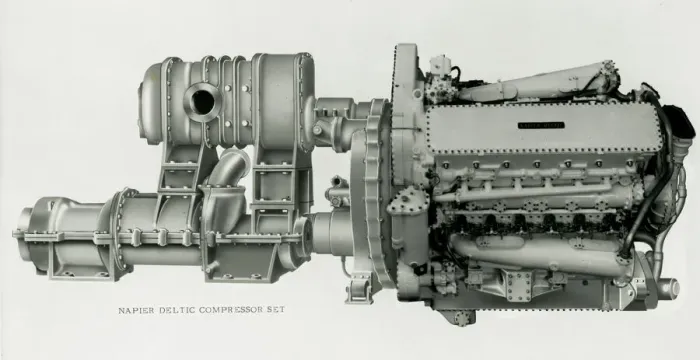 Framed Print : Napier Deltic Compressor Set Print Framed Print : Napier Deltic Compressor Set Print