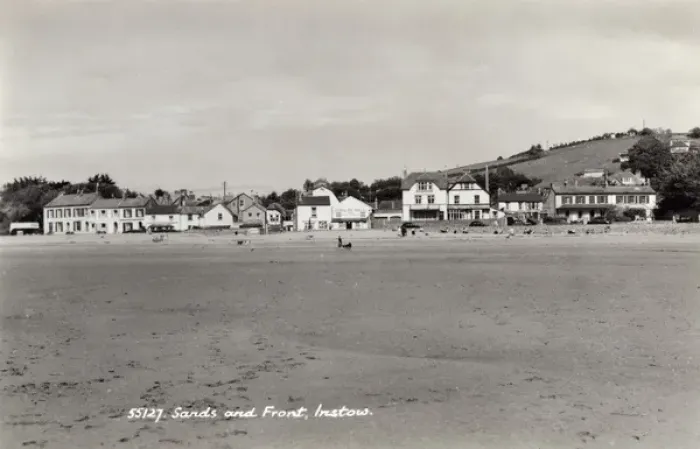 Framed Print : Instow, Devon - The Sands and Seafront Print circa 1920s Framed Print : Instow, Devon - The Sands and Seafront Print circa 1920s