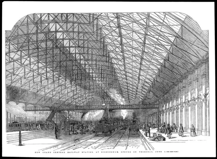 Framed Print : Birmingham Railway Station Interior Print Framed Print : Birmingham Railway Station Interior Print
