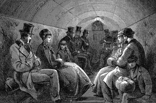 Interior carriage of the Thames Subway
