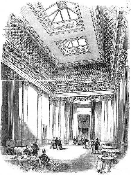 Interior of the Hall of Commerce, London, 1842