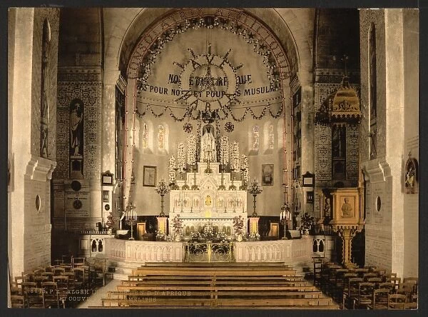 Interior of Notre Dame d Afrique, Algiers, Algeria