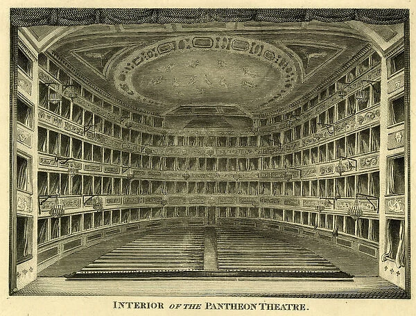 Interior of the Pantheon Theatre, London