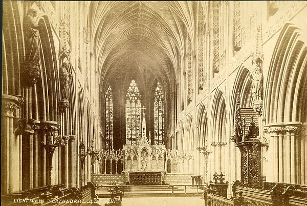 Interior view, Lichfield Cathedral, Lichfield, Staffordshire
