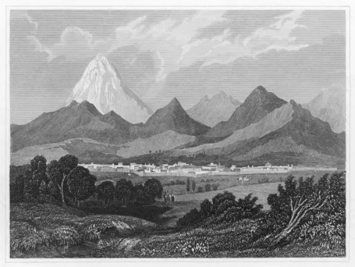 Framed Print : Tehran General View Print Framed Print : Tehran General View Print