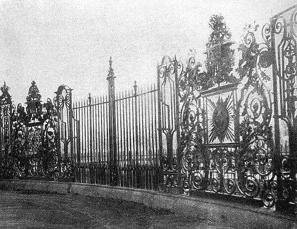Ironwork railings at Hampton Court