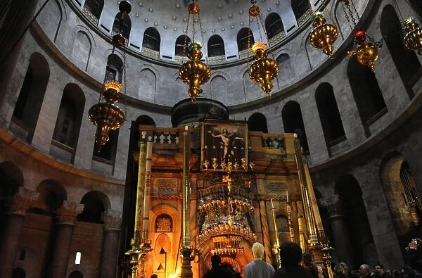 Israel. Jerusalem. The Tomb of Christ at The Holy Sepulchre