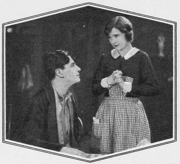 Ivor Novello and Mae Marsh in a scene from The Rat (1925)