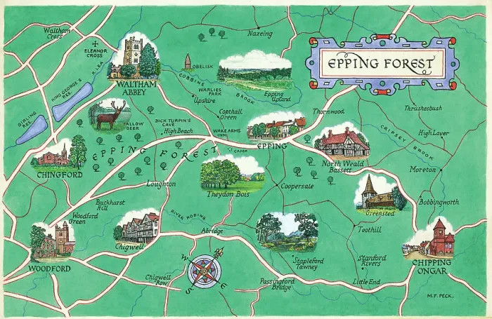 Framed Print : Epping Forest Print Framed Print : Epping Forest Print