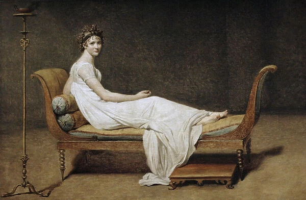 Jacques-Louis David (1748-1825). Portrait of Madame Recamier