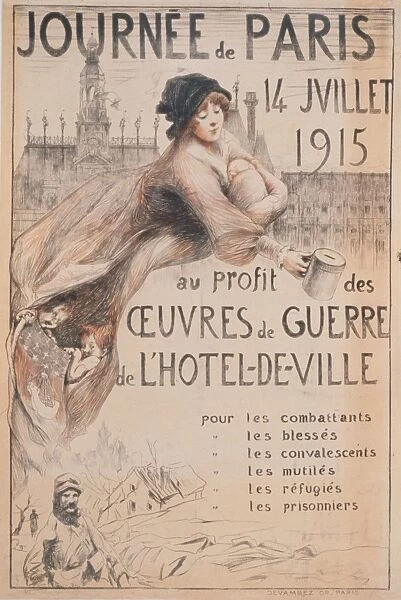 Journee de Paris. 14 Juillet 1915 au profit des oeuvres de g