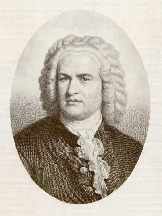 Framed Print : Print of Johann Sebastian Bach Portrait Framed Print : Print of Johann Sebastian Bach Portrait