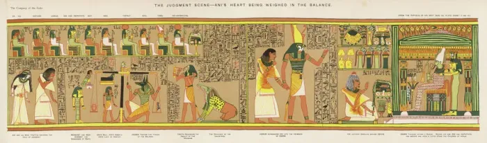 Framed Print : Print of Osiris Judgement in the Underworld Framed Print : Print of Osiris Judgement in the Underworld