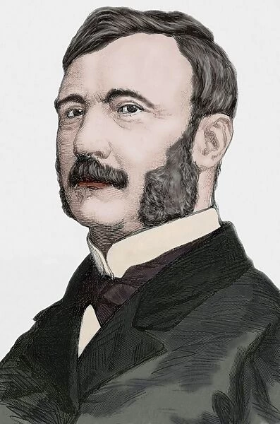 Jules Louis Joseph Brame (1808-1878). Colored engraving