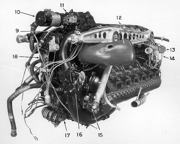 Junkers Jumo 211A inverted V-12 engine