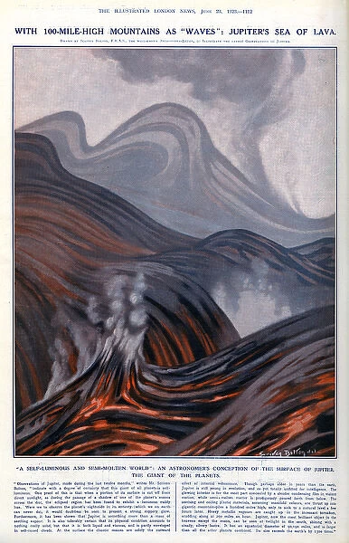 Jupiters Sea of Lava by Scriven Bolton