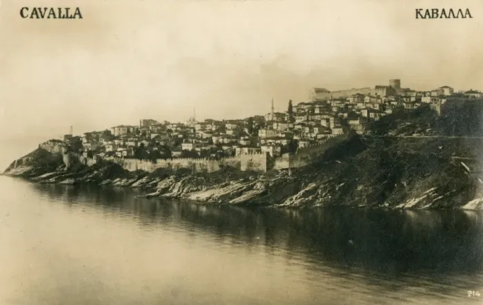 Framed Print : Print of Post-Independence Kavala, Greece