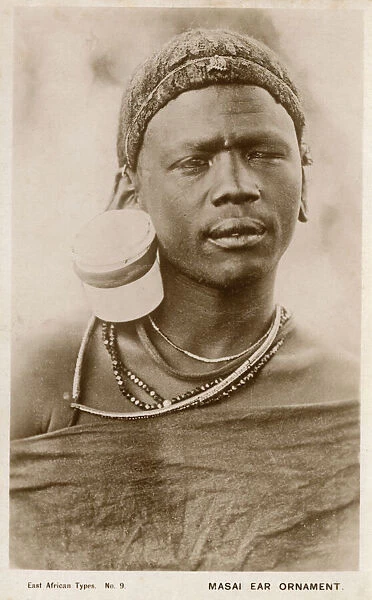 Kenya - Masai man with extended earlobe