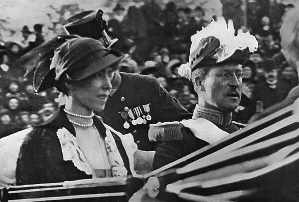 King Albert I of Belgium and his consort, Queen Elisabeth