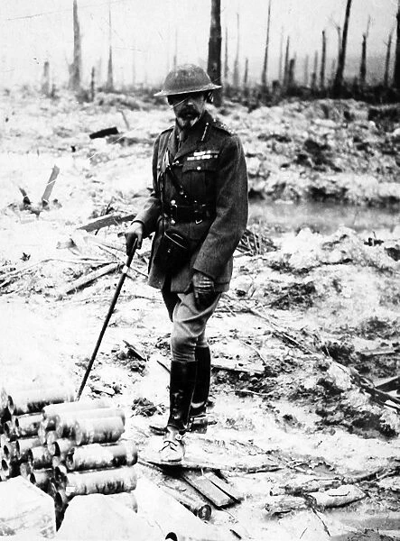 King George V at the Western Front, c. 1917