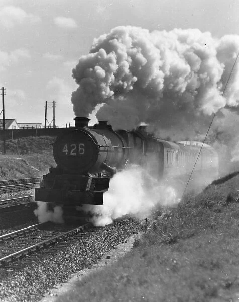 King Henry VIII steam locomotive near Slough