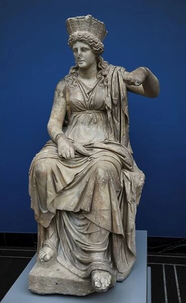 Kybele. Formiae in Campania. C. 60 BC. Marble