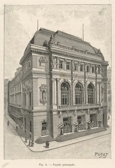 Framed Print : L Opera-Comique Paris Print