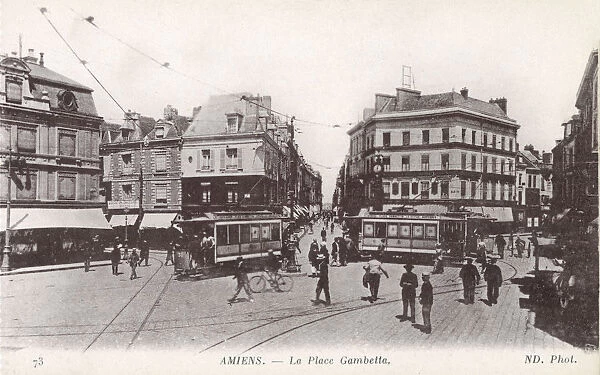 La Place Gambetta, Amiens, France