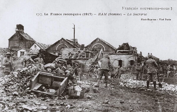 La Sucrerie, Ham, Somme, northern France, WW1