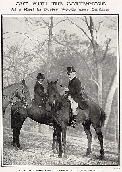 Lady Ancaster, the former Miss Eloise Breese, seen with Lord Algernon Gordon-Lennox
