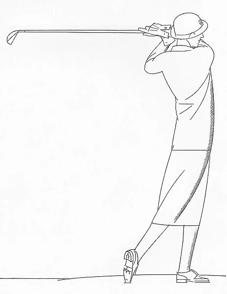 Lady golfer