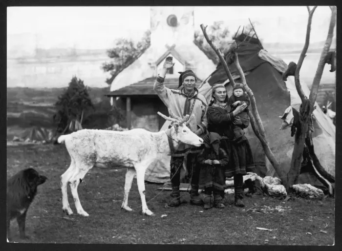 Framed Print : Lapland Family Print Framed Print : Lapland Family Print