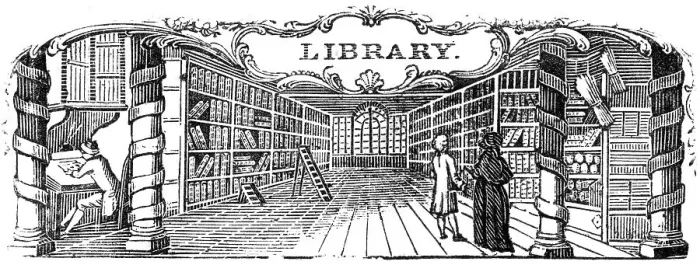 Framed Print : Decorative Library Interior Print circa 1790s Framed Print : Decorative Library Interior Print circa 1790s
