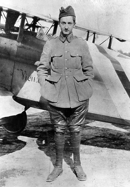 Lieutenant Guynemer, French military aviator, WW1