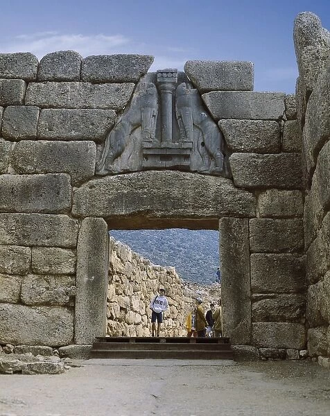 Lion Gate. S. Xiv Bc. Greece. Peloponnese. Arcadia