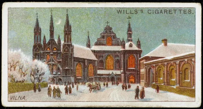Framed Print : Vilnius Church in Snow Print Framed Print : Vilnius Church in Snow Print