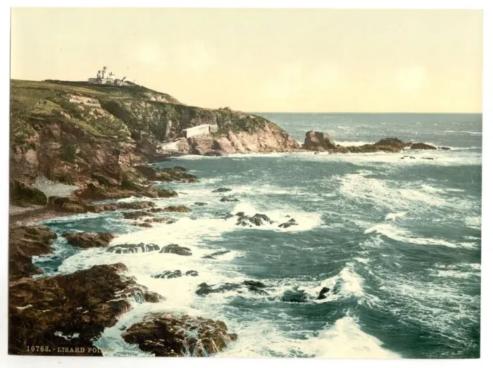 Framed Print : Lizard Point, Cornwall Print, Late 19th Century Framed Print : Lizard Point, Cornwall Print, Late 19th Century