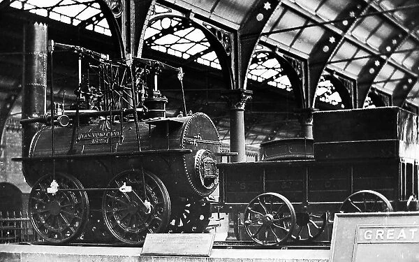 Locomotion at Darlington Railway Station early 1900s
